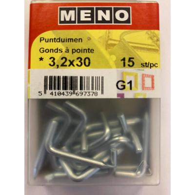 PUNTDUIM * 3.2X30 ZN/BLISTER (15ST.)