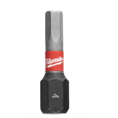 MILWAUKEE BIT SHOCKWAVE HEX4 25MM 2ST