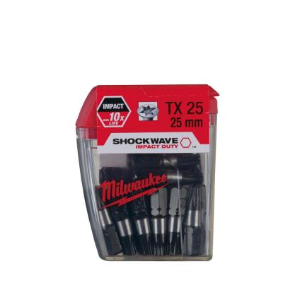 MILWAUKEE SHOCKWAVE BITS T25 25MM