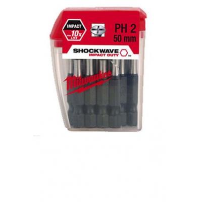 MILWAUKEE SHOCKWAVE BITS PH2X50MM