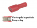 V-STEKKERHULS (VPE)VOLISOL - 4.8MM ROOD