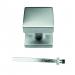 BOUTON CARRE SUR ROSACE INOX PLUS